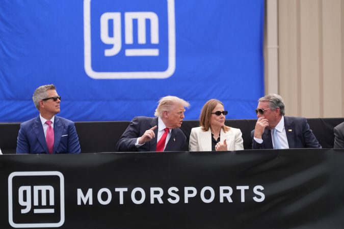 Trump defends his economic policies in Michigan, where new Canadian tariffs may sting