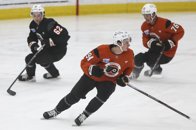 Why is Porter Martone back at development camp? To teach the team’s prospects what it means to be a Flyer.