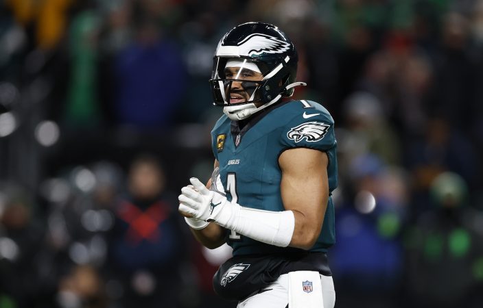 Jalen Hurts was not ranked among the top 10 NFL quarterbacks among league executives and coaches.