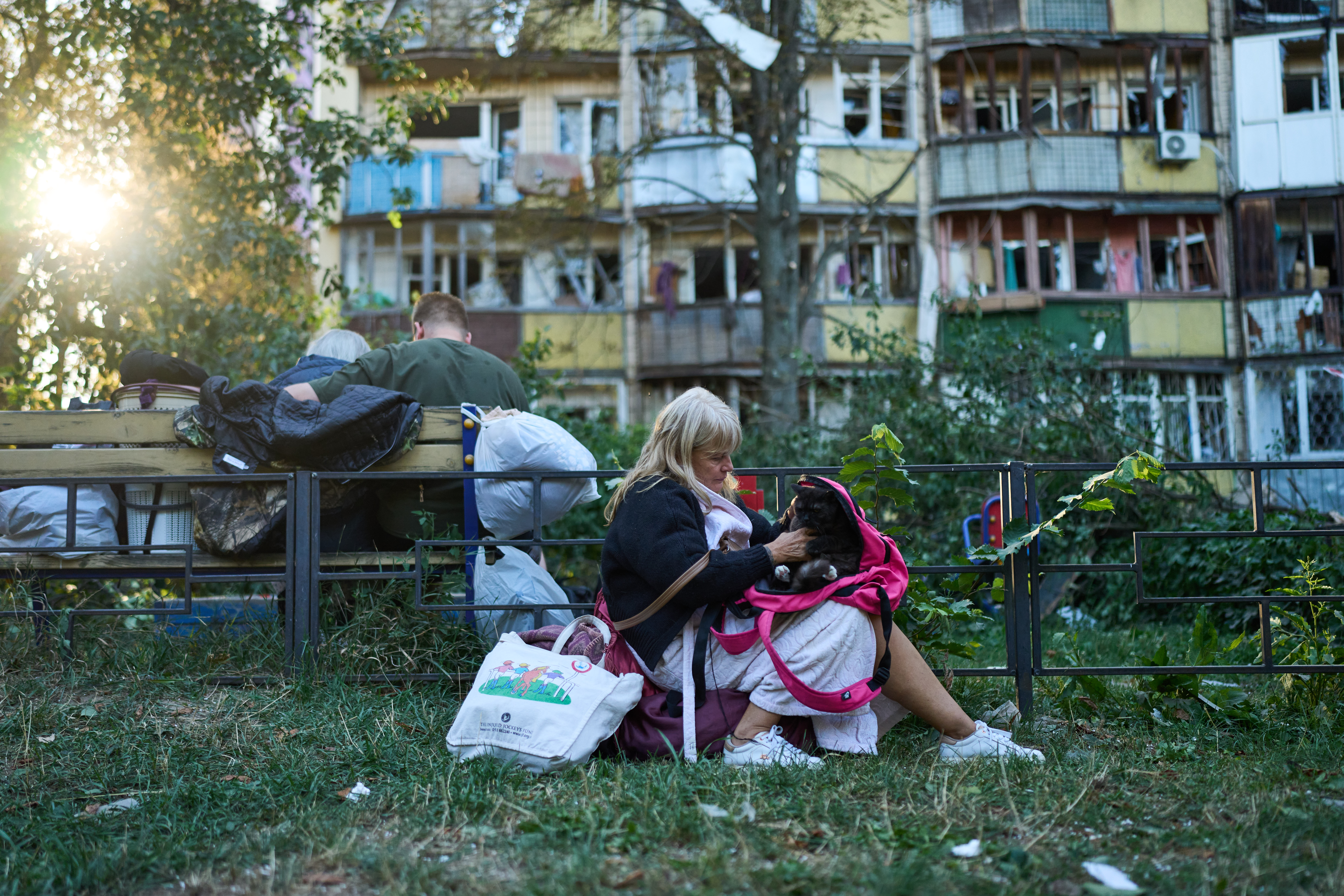 A Russian missile and drone barrage kills at least 16 in Ukraine’s Kyiv region
