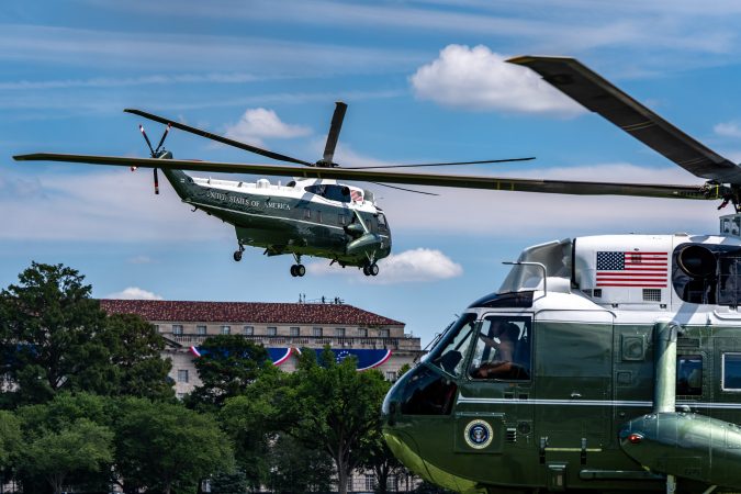 FAA is investigating why a plane was allowed to take off as President Trump’s helicopter approached