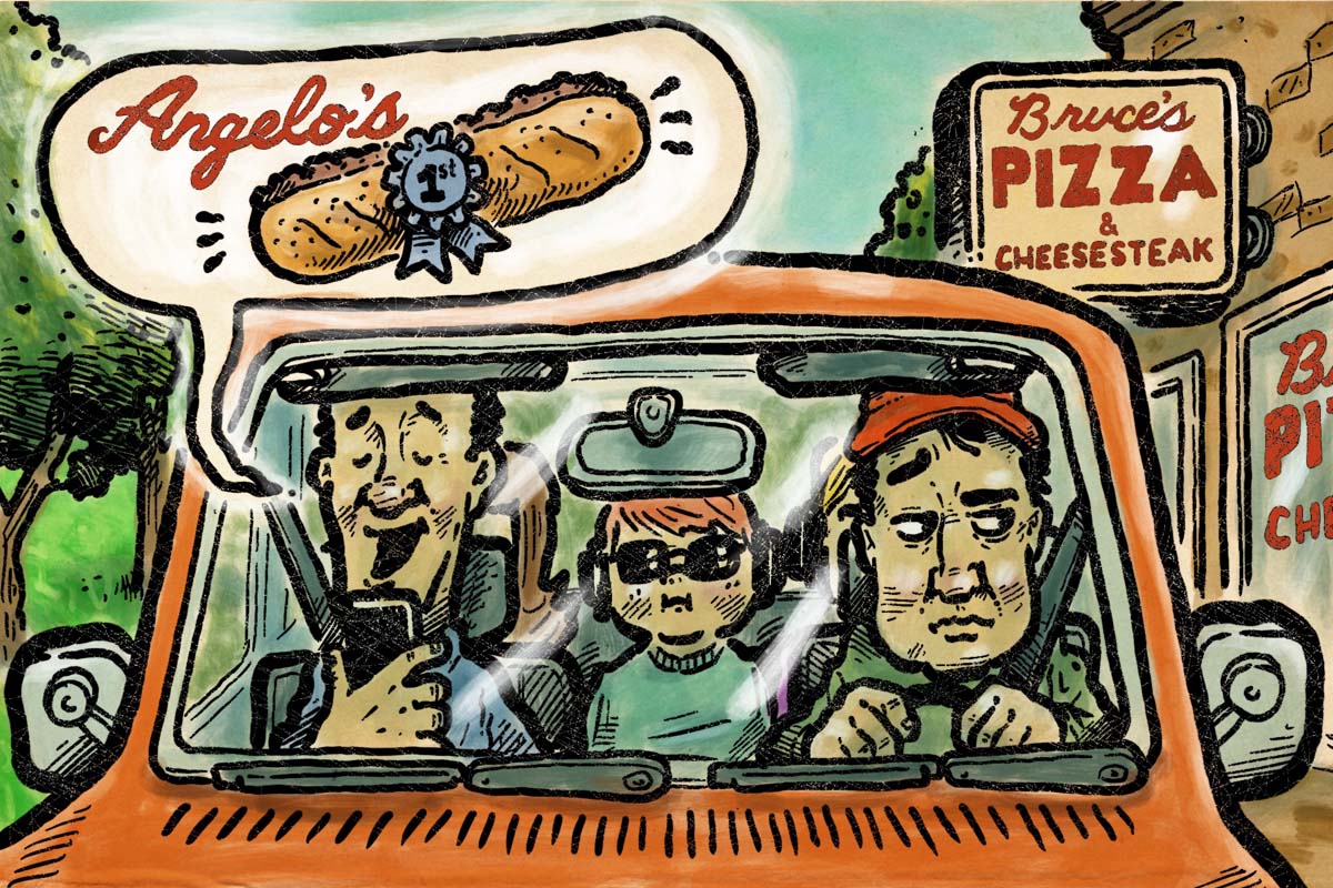 I have family visiting and they want an ‘authentic Philly cheesesteak.’ Can I just order takeout from our local pizza place?