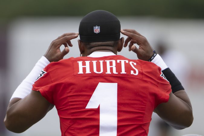 More than a week into Eagles training camp, Jalen Hurts and the new-look offense are ‘calibrating’