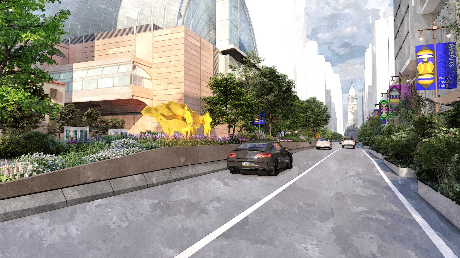 Artist Miguel Horn’s sculptures will adorn new Avenue of the Arts median