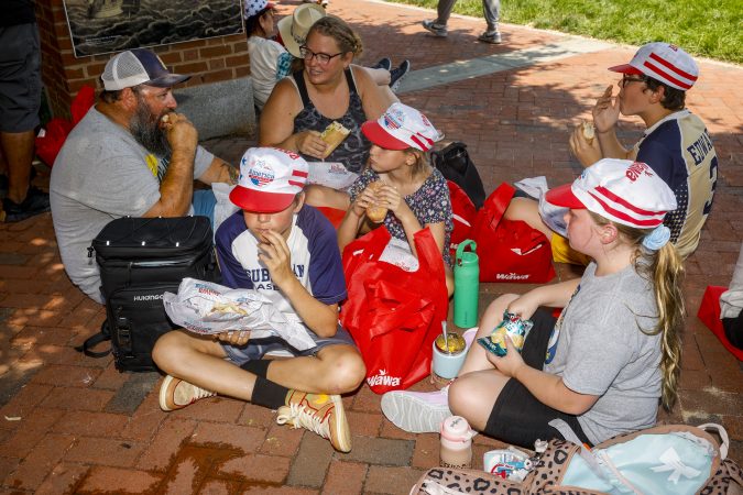 At Hoagie Day, visitors embrace free sandwiches — and the crowds