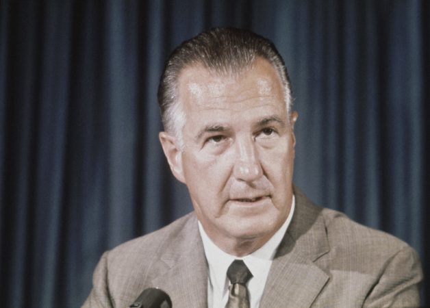 Vice President Spiro Agnew speaks as he attends the National Congress of American Indians convention in Albuquerque, N.M., Oct. 10, 1969. Agnew shares a lot in common with JD Vance.