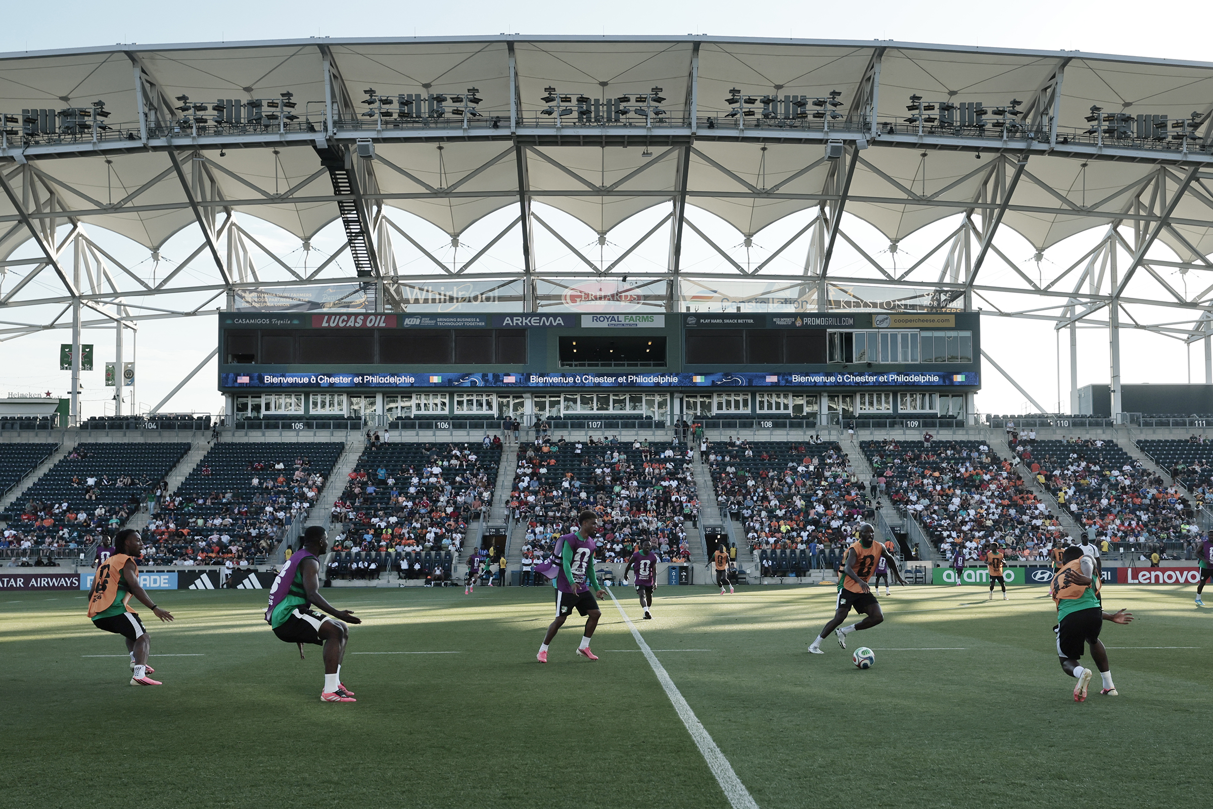 As Philly prepares for its World Cup kickoff, Ivory Coast hosted an open training