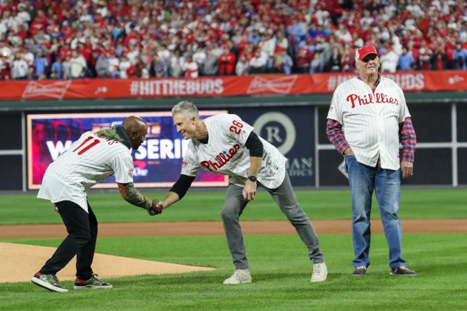 Jimmy Rollins and Ryan Howard will host Chase Utley and Cole Hamels on their podcast at All-Star Village