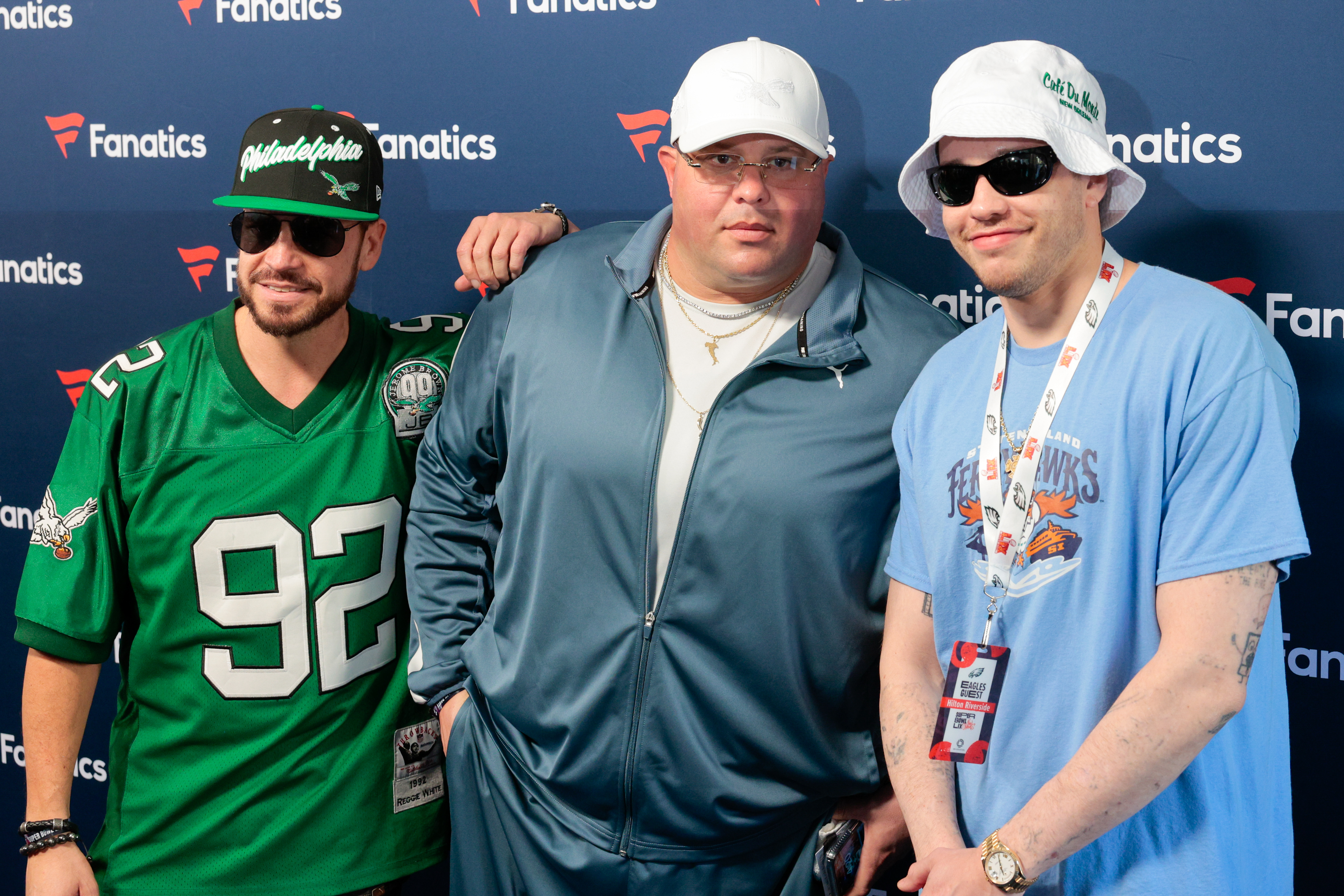 Big Dom finally speaks: Eagles security chief joins Pete Davidson’s Netflix show and eats cannolis on the sideline