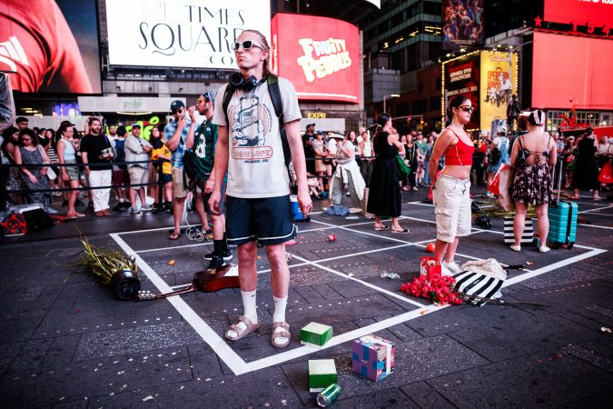 Times Square will be surrounded by a West Philly artist’s work all August