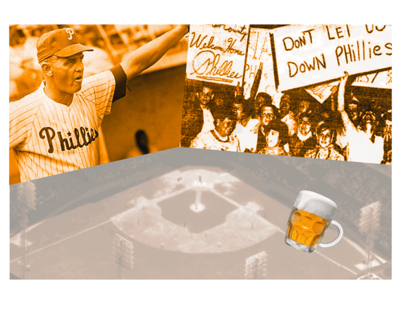 Before the Phillies could sell you a beer, fans were throwing them at the umpires