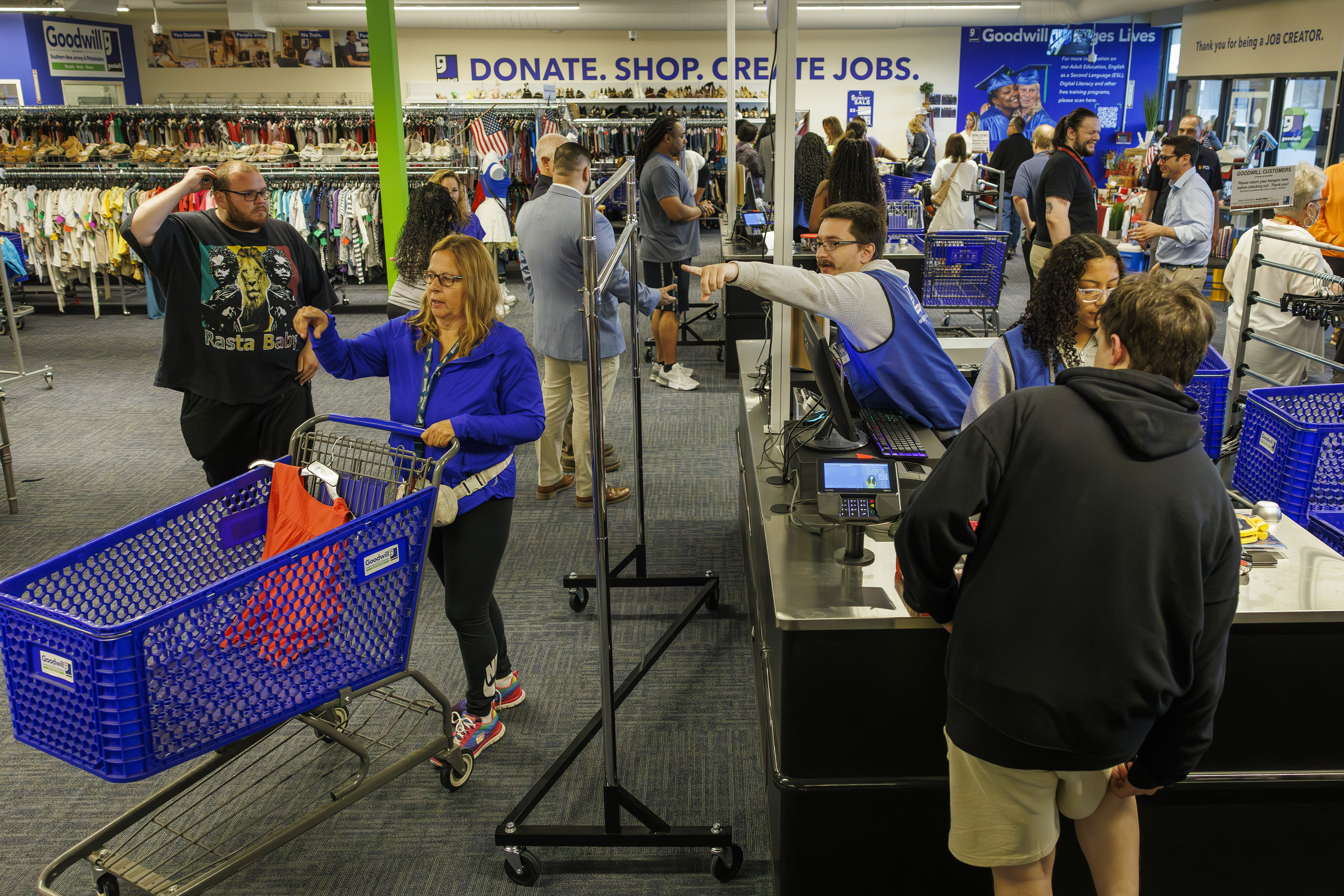 At a new Goodwill in South Jersey, customers are flocking for the deals and the resale potential