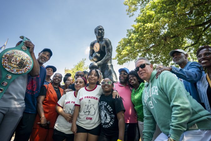 Joe Frazier statue moves to the base of the Philadelphia Museum of Art