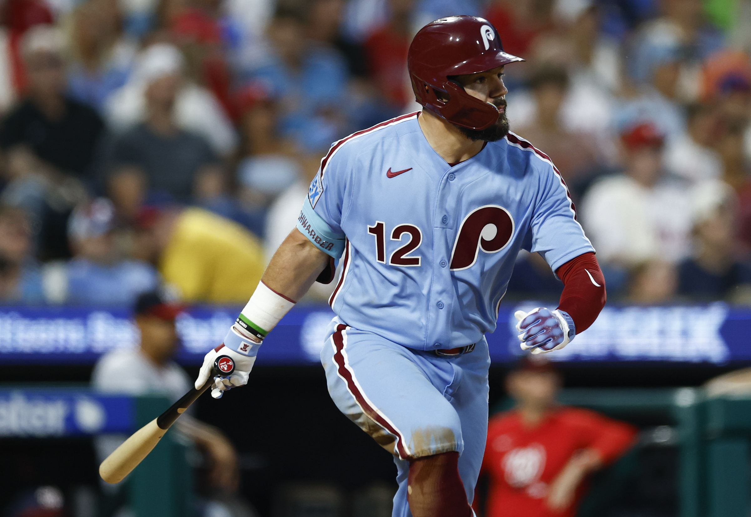 Kyle Schwarber breaks out of his slump as Phillies hit eight doubles in 7-3 win vs. Nationals