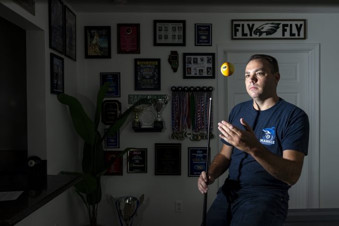 How Bucks County pool player Steve Markle mastered the art of the trick shot