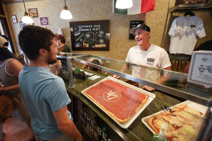 Chase Utley serves tomato pie at Sarcone’s, talks playing for Don Mattingly, and what it’s like to be an All-Star