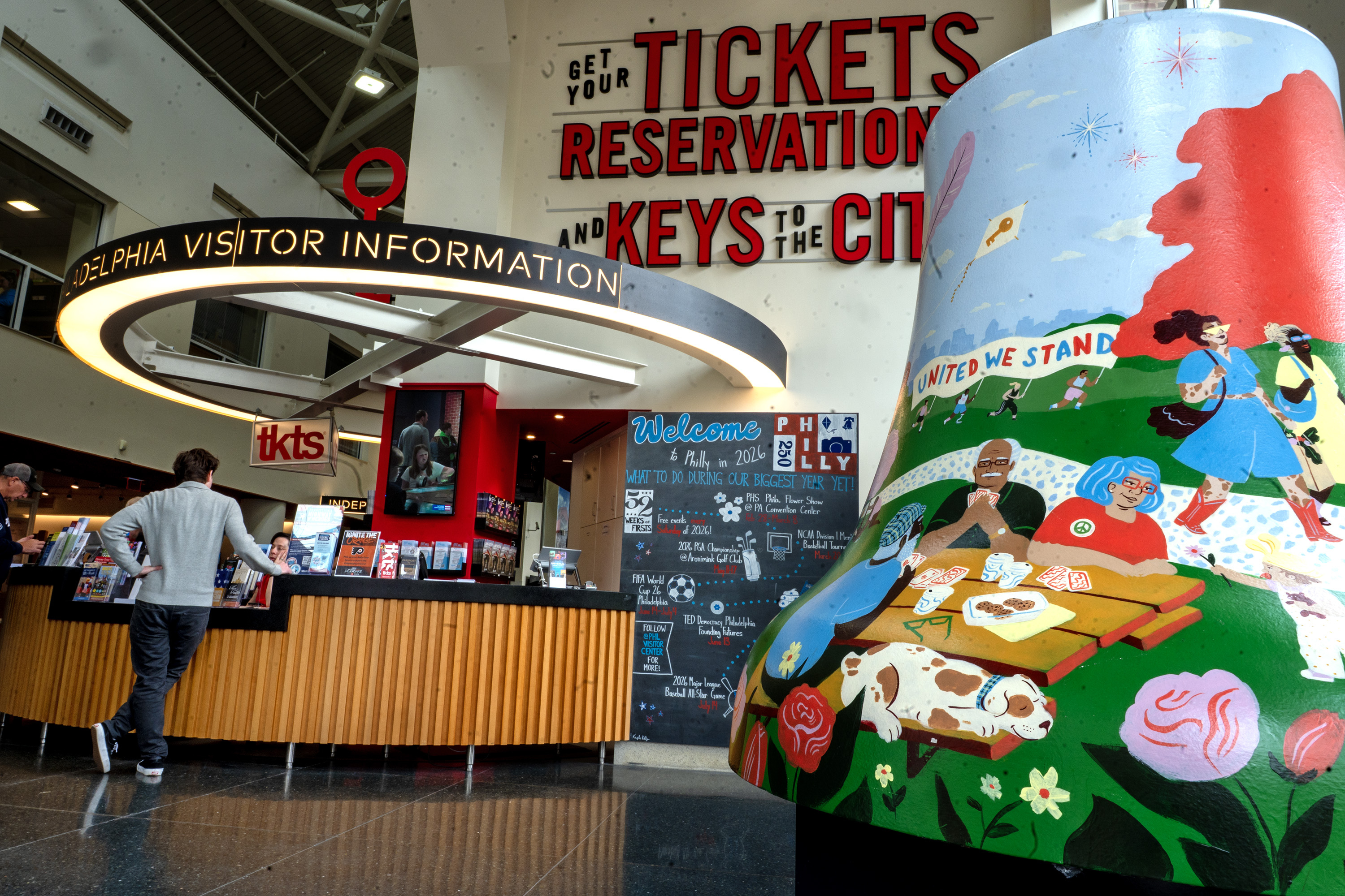 The Visitor Center is adding new locations and pop-ups at PHL, Reading Terminal Market, and the Parkway