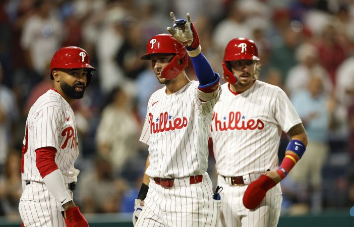 Despite defensive miscues, Trea Turner’s 200th career homer helps Phillies power past Dodgers
