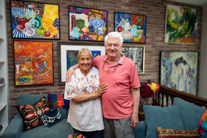 Downsizing in Bella Vista, they kept travel treasures and love of film in the home