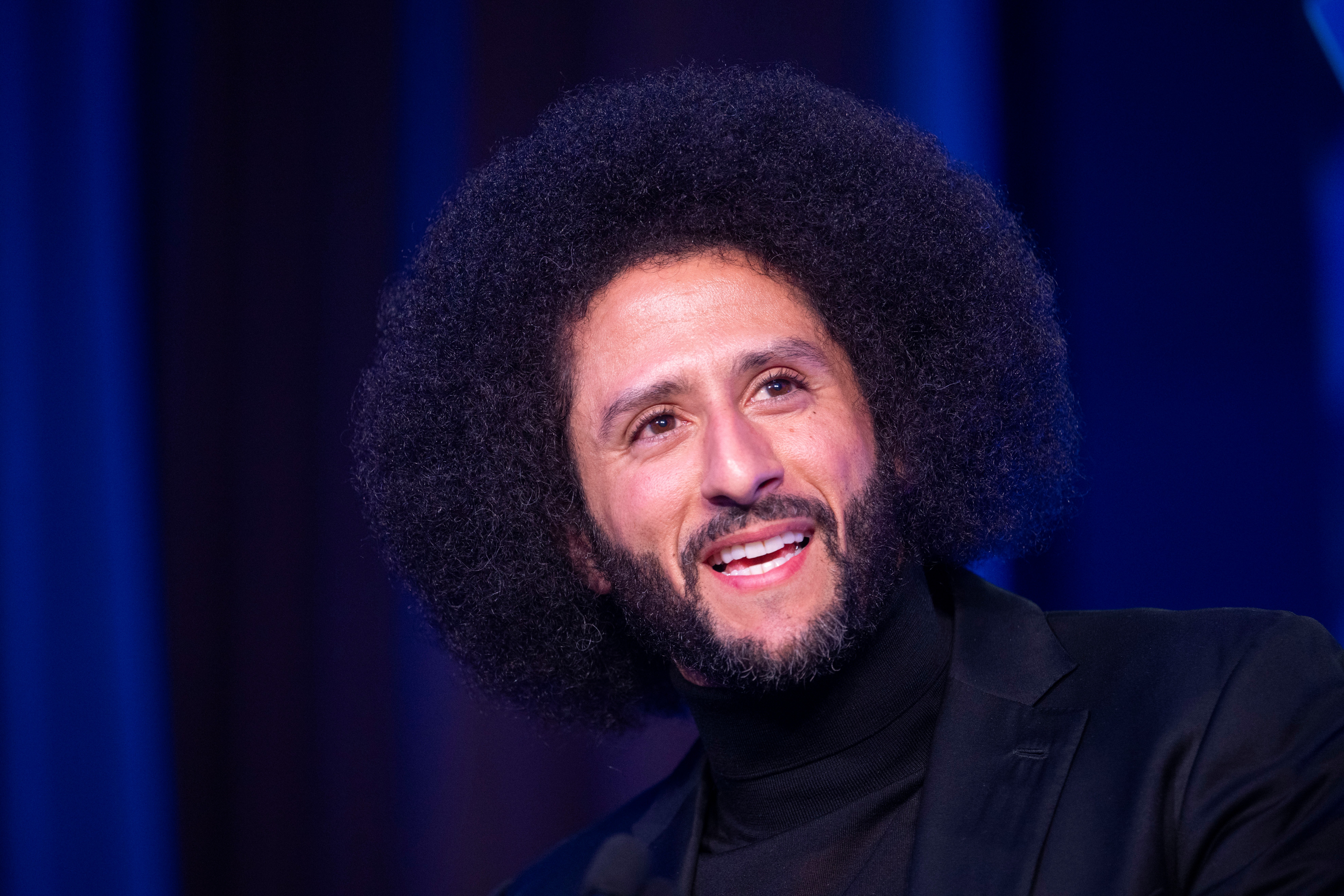 Colin Kaepernick speaks at the American Civil Liberties Union's 2026 Biennial Leadership Conference on July 24 in Washington.