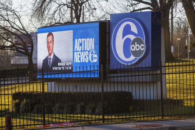 Outside 6abc's building at City Avenue and Monument in Philadelphia.