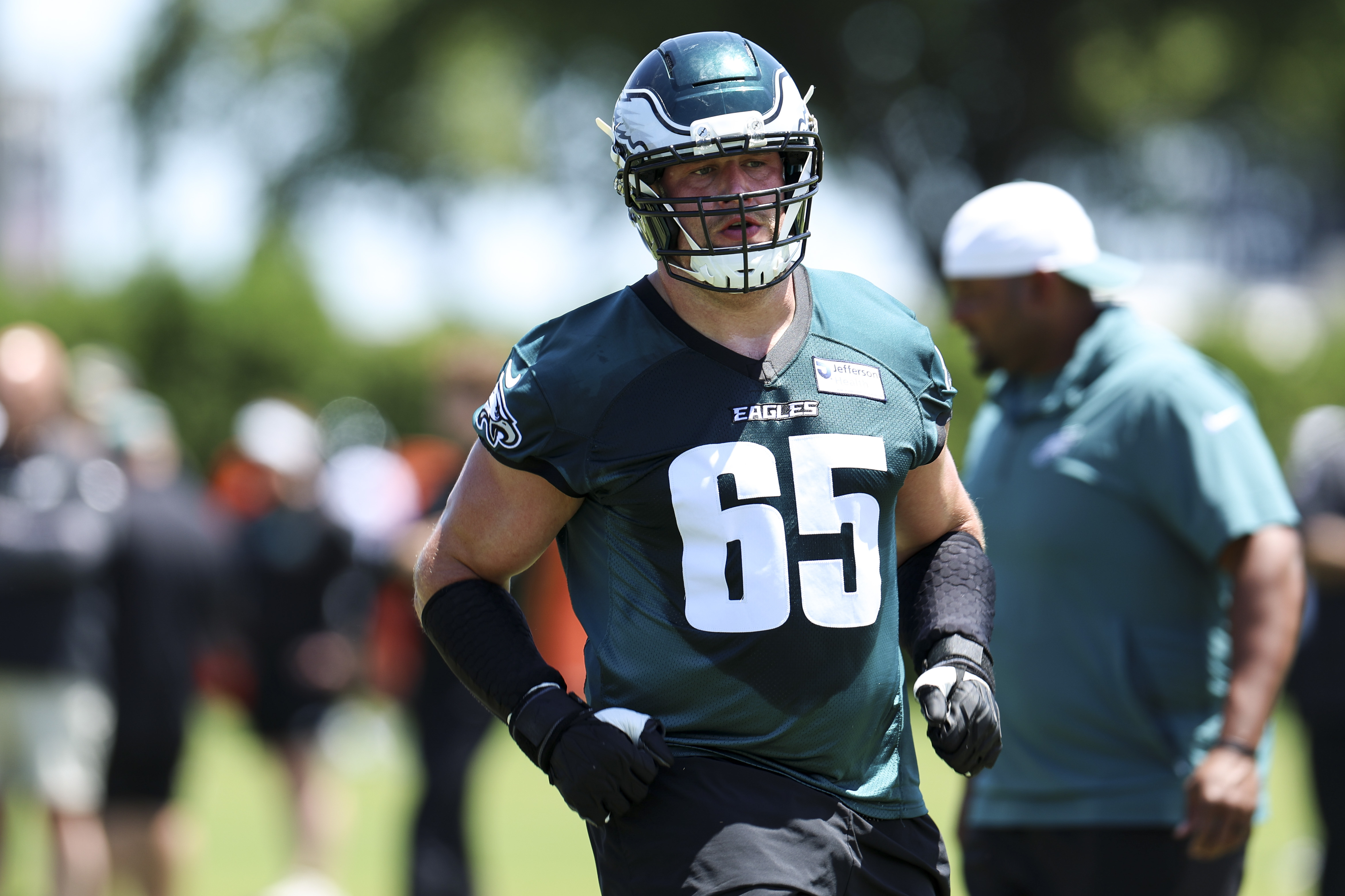 Lane Johnson’s season-ending injury motivated him to return. The veteran tackle is eager for a less ‘stagnant’ offense.