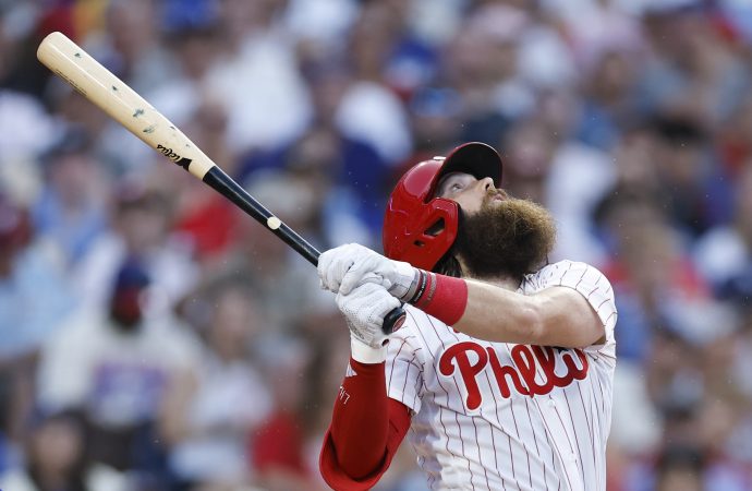 Brandon Marsh out of the lineup with the Phillies facing a second straight lefty starter vs. Dodgers