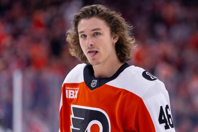 Flyers players tuck in their jerseys in solidarity with Trevor Zegras after ‘tuck rule’ penalty