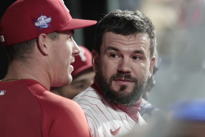 Phillies’ Kyle Schwarber out of the lineup for a second straight game: ‘Just being a little cautious’