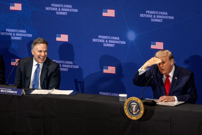 Donald Trump hits Josh Shapiro, promotes defense investments in Pa. during industry summit hosted by Dave McCormick
