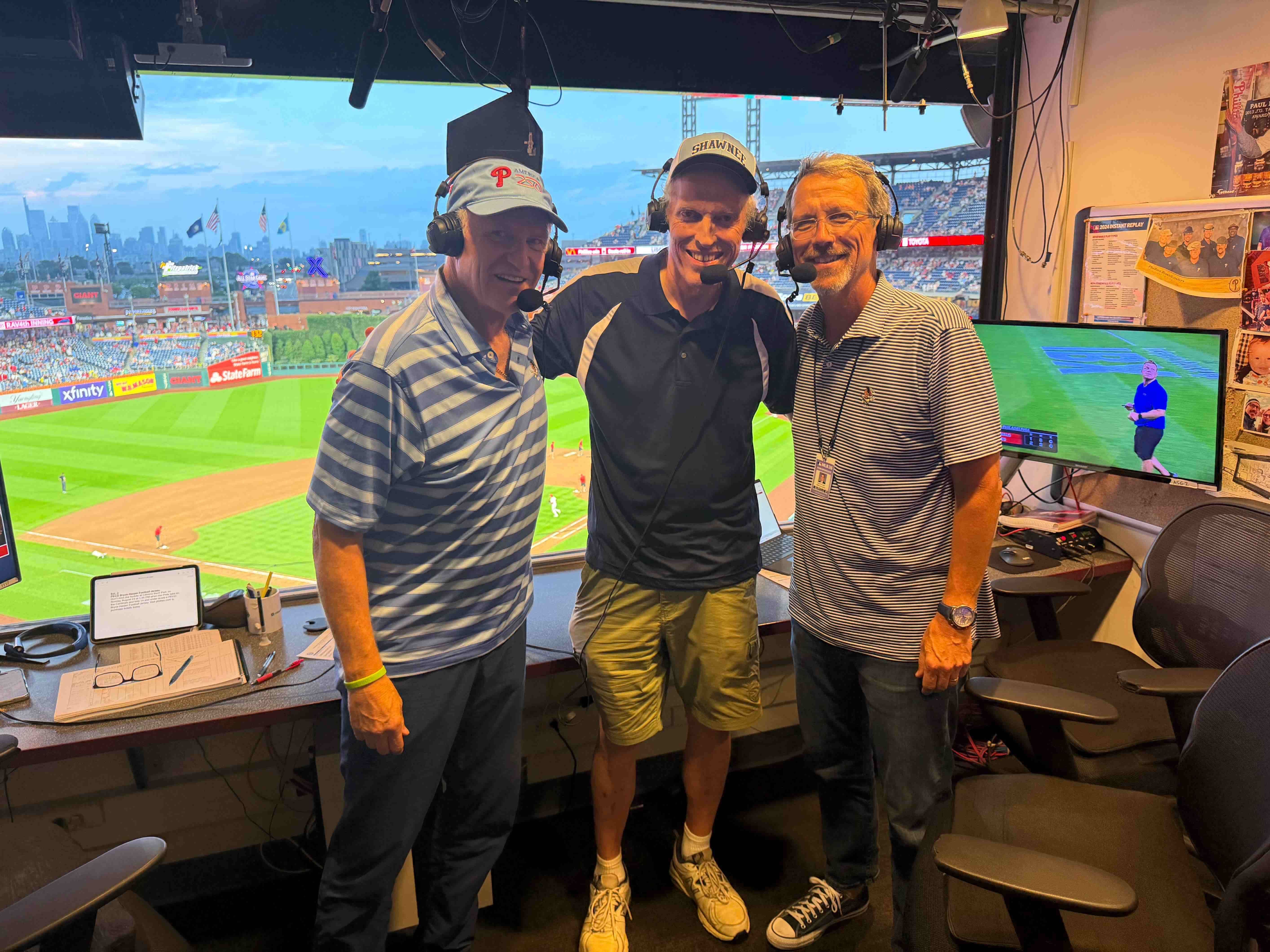 Lewis Kalb never became a professional announcer. But during Wednesday’s Phillies game, he had his ‘moment.’