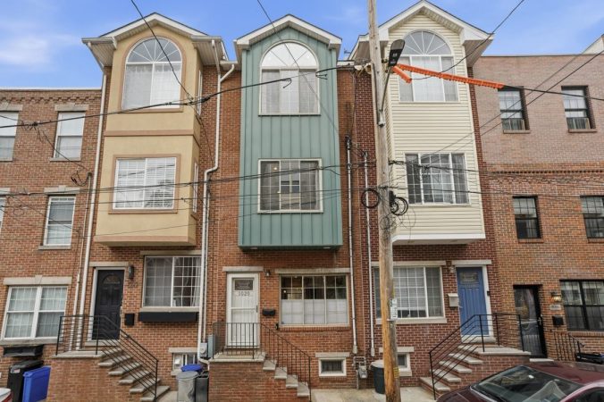 Exterior of the Center City home (center).