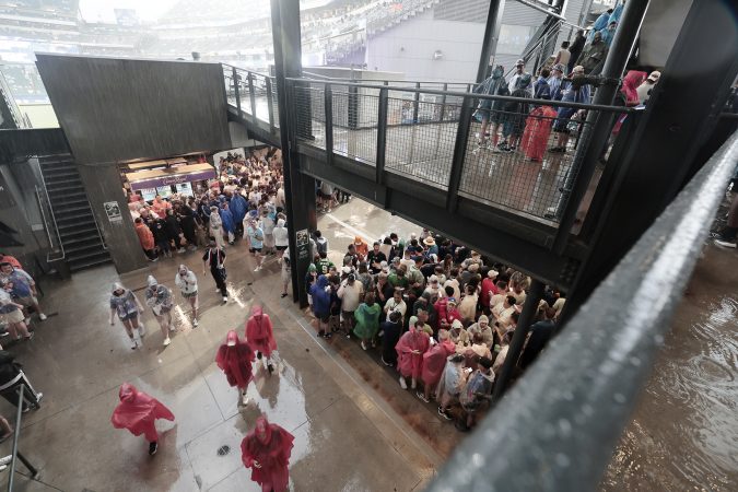 How a rain delay during the France-Iraq World Cup match turned into a shopping spree at Philadelphia Stadium