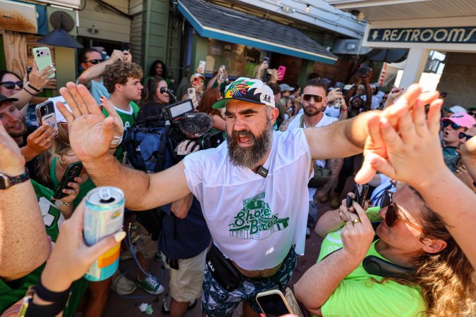 Jason and Kylie Kelce’s Sea Isle events raised $1.26 million for the Eagles Autism Foundation