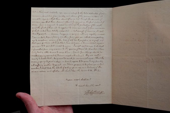The first Jewish American to serve the government was a Philadelphian. A letter he carried to Paris for Thomas Jefferson just sold for $108,000.