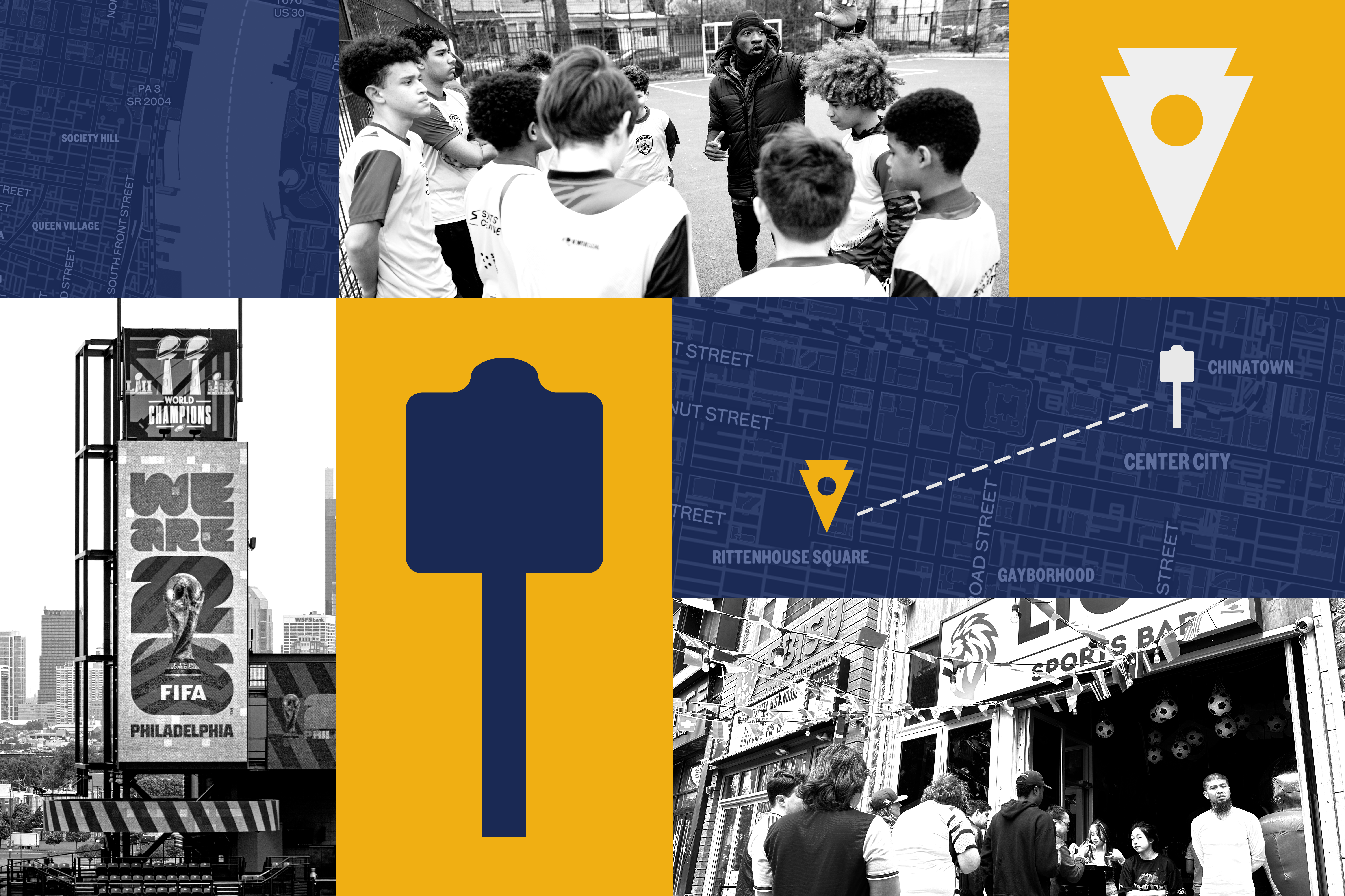 Citywide Quest: Where were these World Cup-themed photos taken?