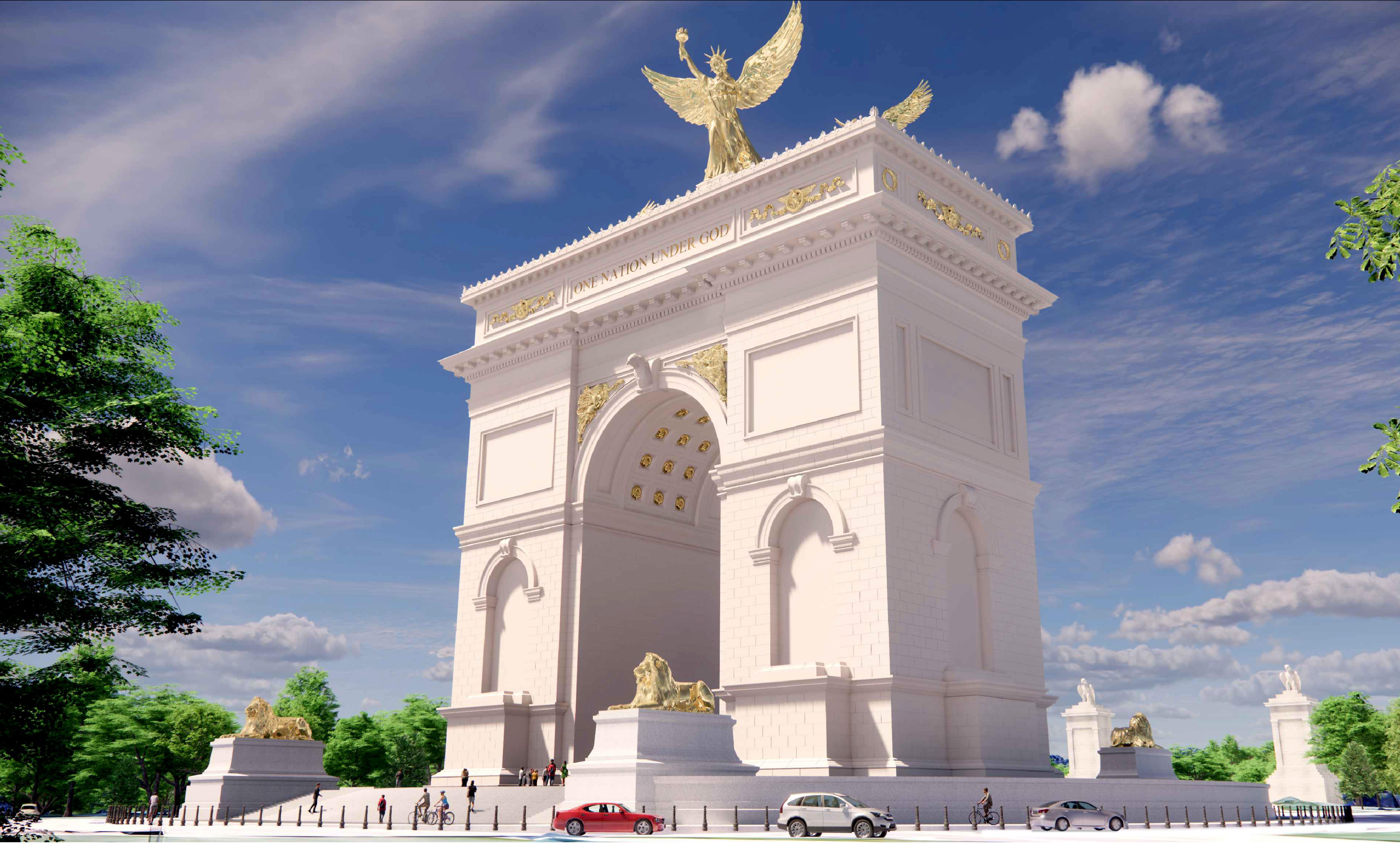 Trump officials lay out aggressive timeline to build triumphal arch