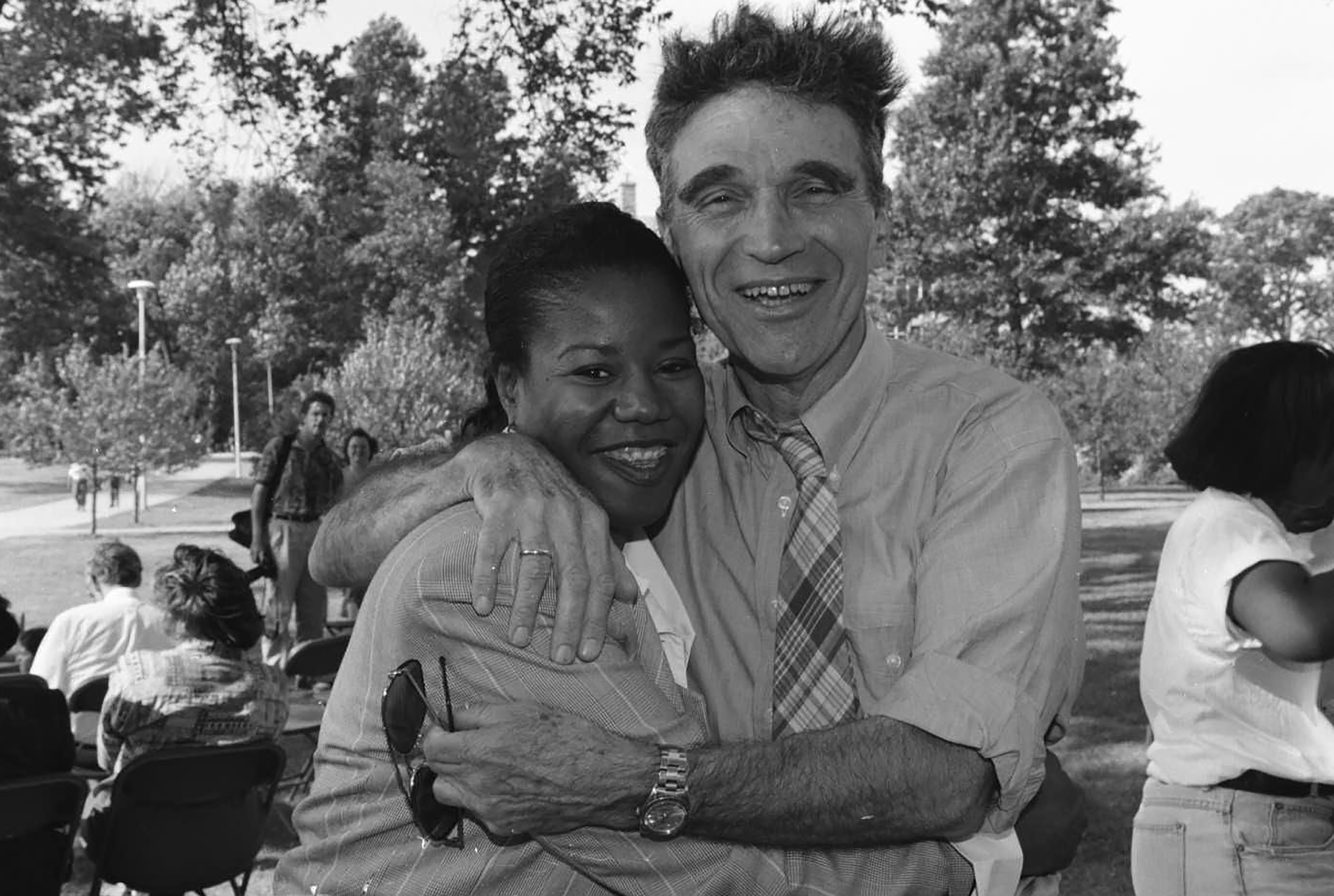 The psychiatrist Robert Coles with Ruby Bridges in 1995. Coles interviewed Bridges — who, as a child, helped desegregate Louisiana schools — as part of a series of projects that opened new vistas on issues as varied as race relations and moral reasoning. Coles died on June 4.