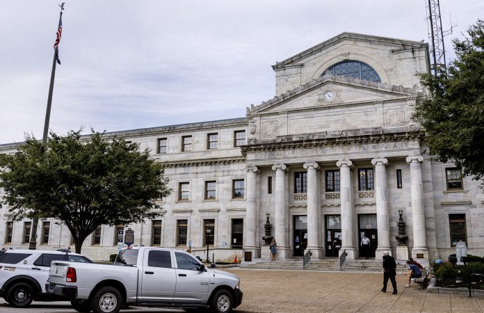A Delco judge is weighing the fate of a firefighter accused of making racist threats