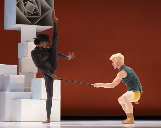 BalletX dancers Ashley Simpson (left), as the snake, and Eli Alford, as the little prince in Annabelle Lopez Ochoa's "The Little Prince."