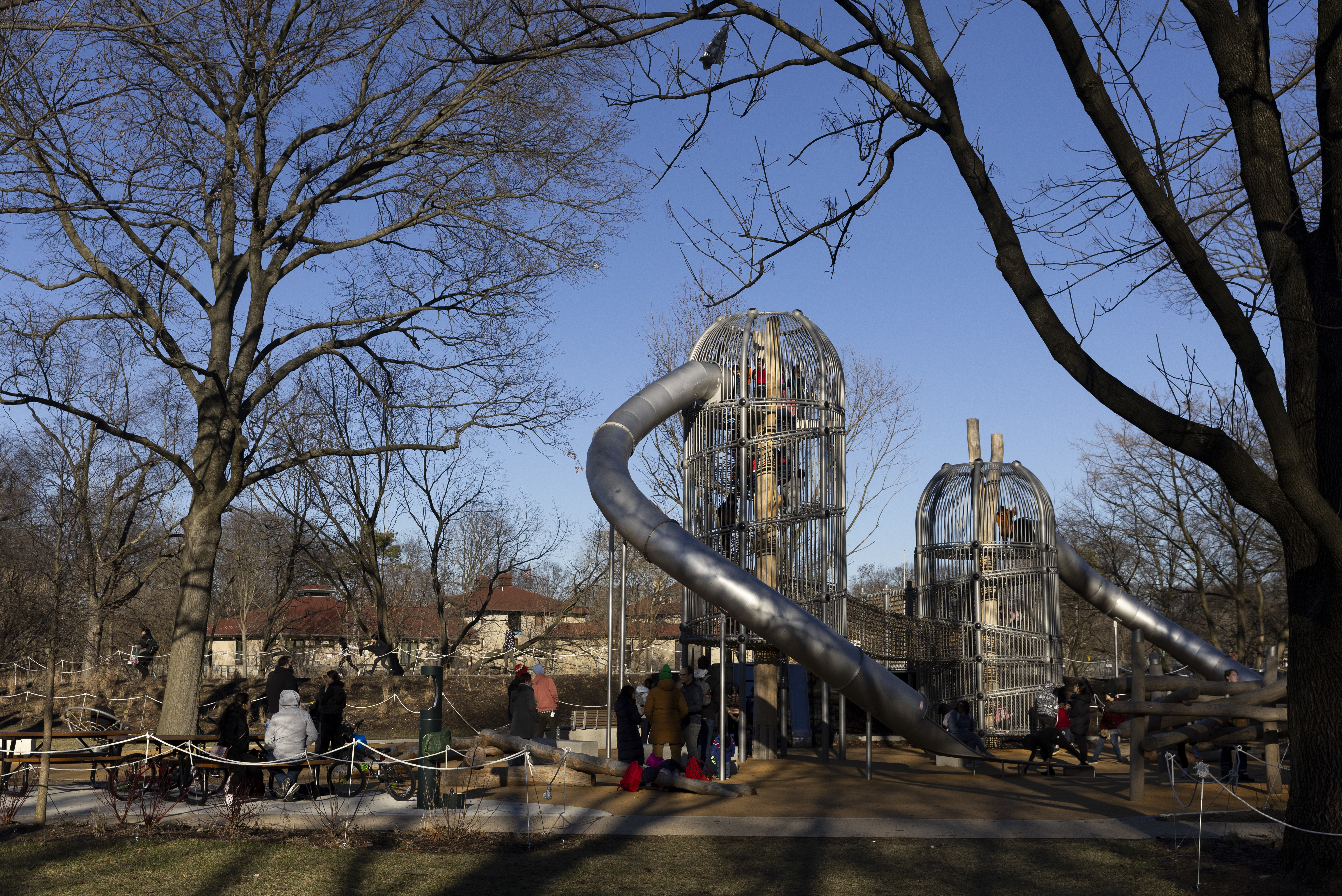 FDR Park’s massive slide didn’t meet new safety standards, keeping the playground closed for months