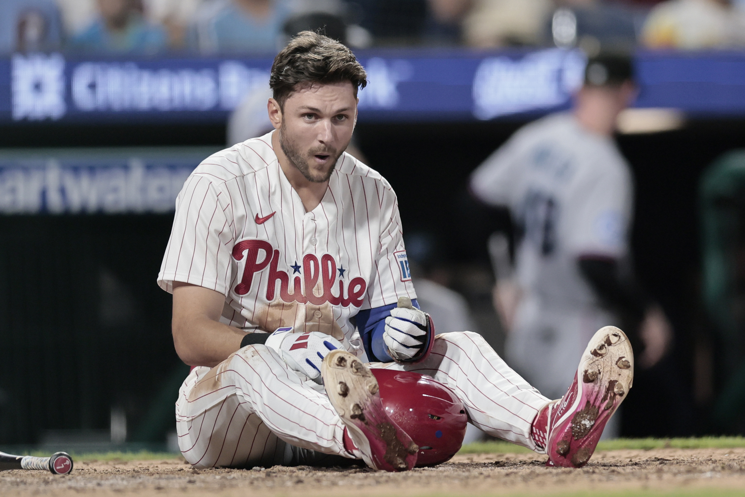 Trea Turner has a pregame chat with Hall of Famer Ichiro Suzuki to ‘pick his brain’