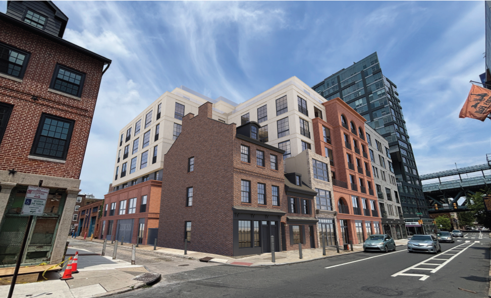 A 43-unit apartment building that preserves historic features is proposed in Old City