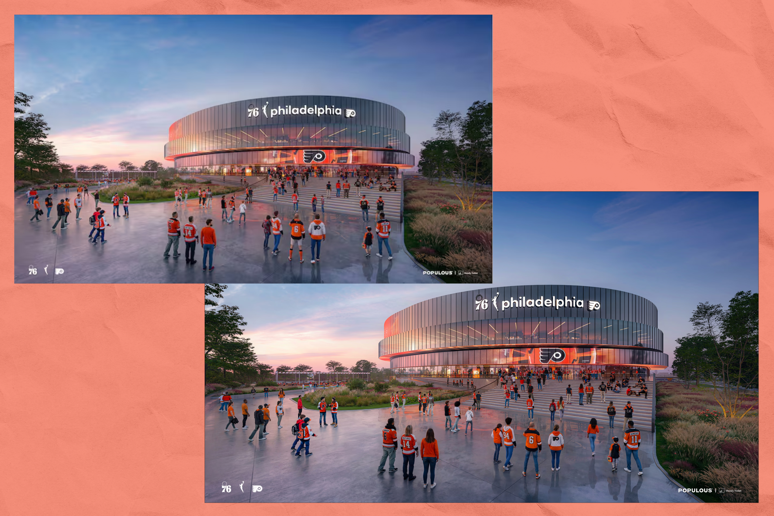 Flyers update arena rendering after fans say women were left out of the first version