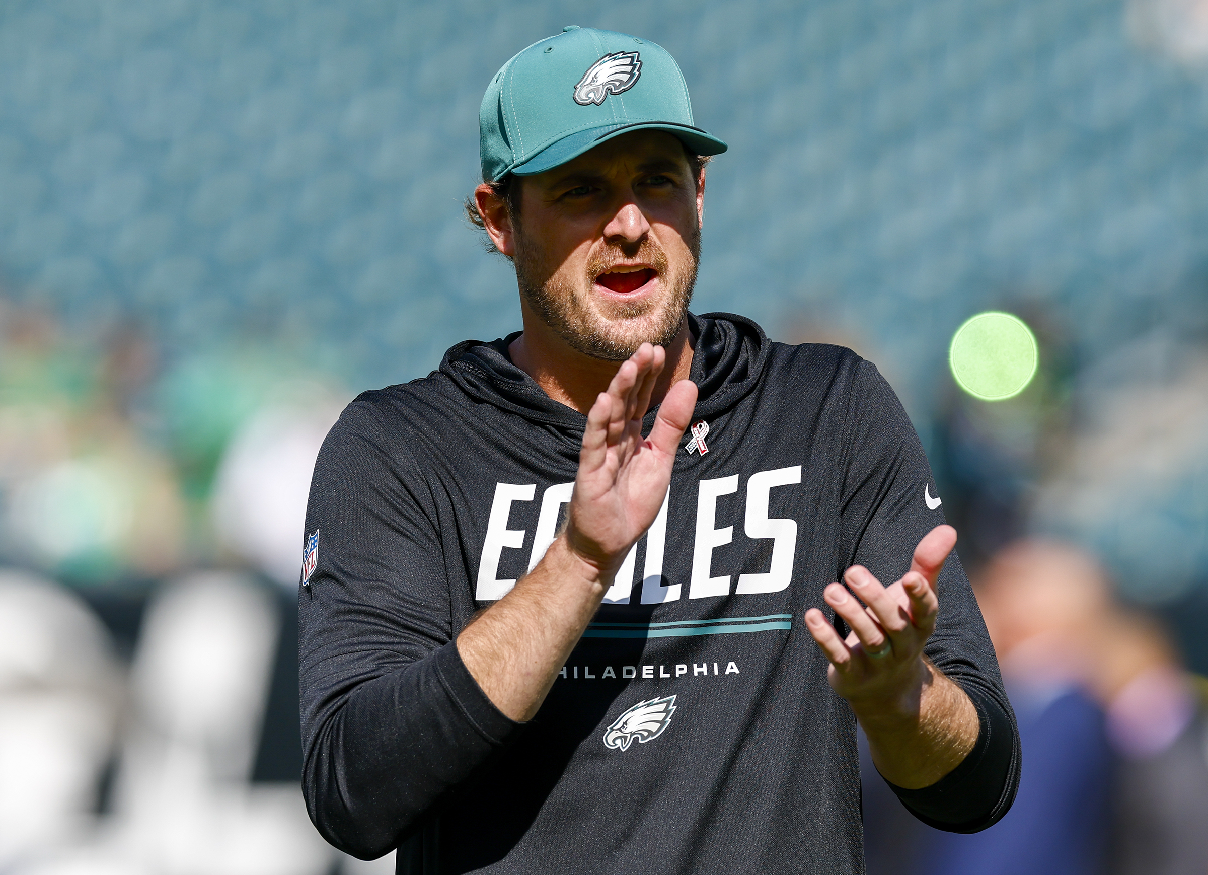 Eagles offensive coordinator Sean Mannion: Andy Dalton interception, lack of play action ‘starts with me’