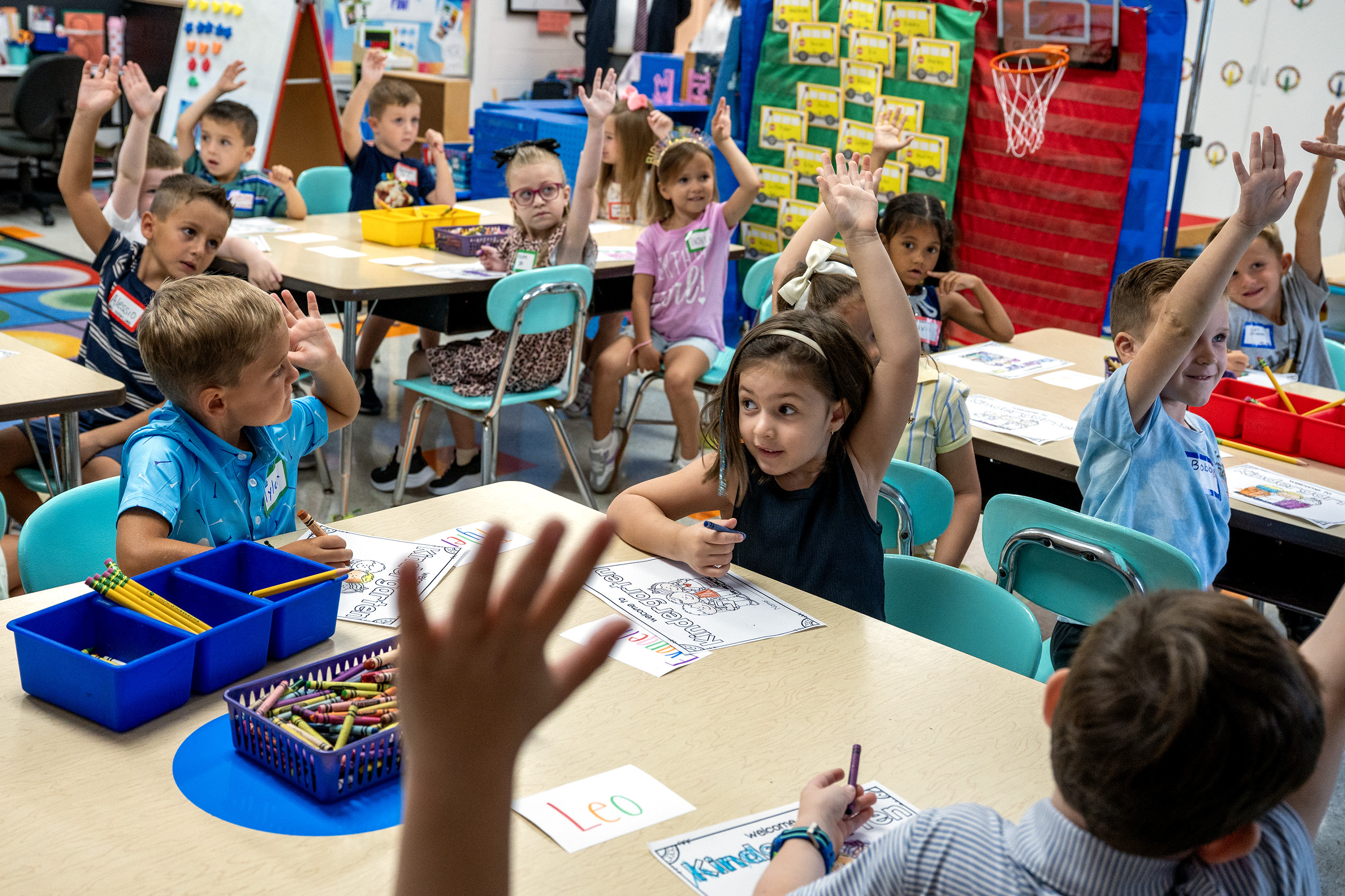 A few first-day jitters and tears as South Jersey kindergartners head to school