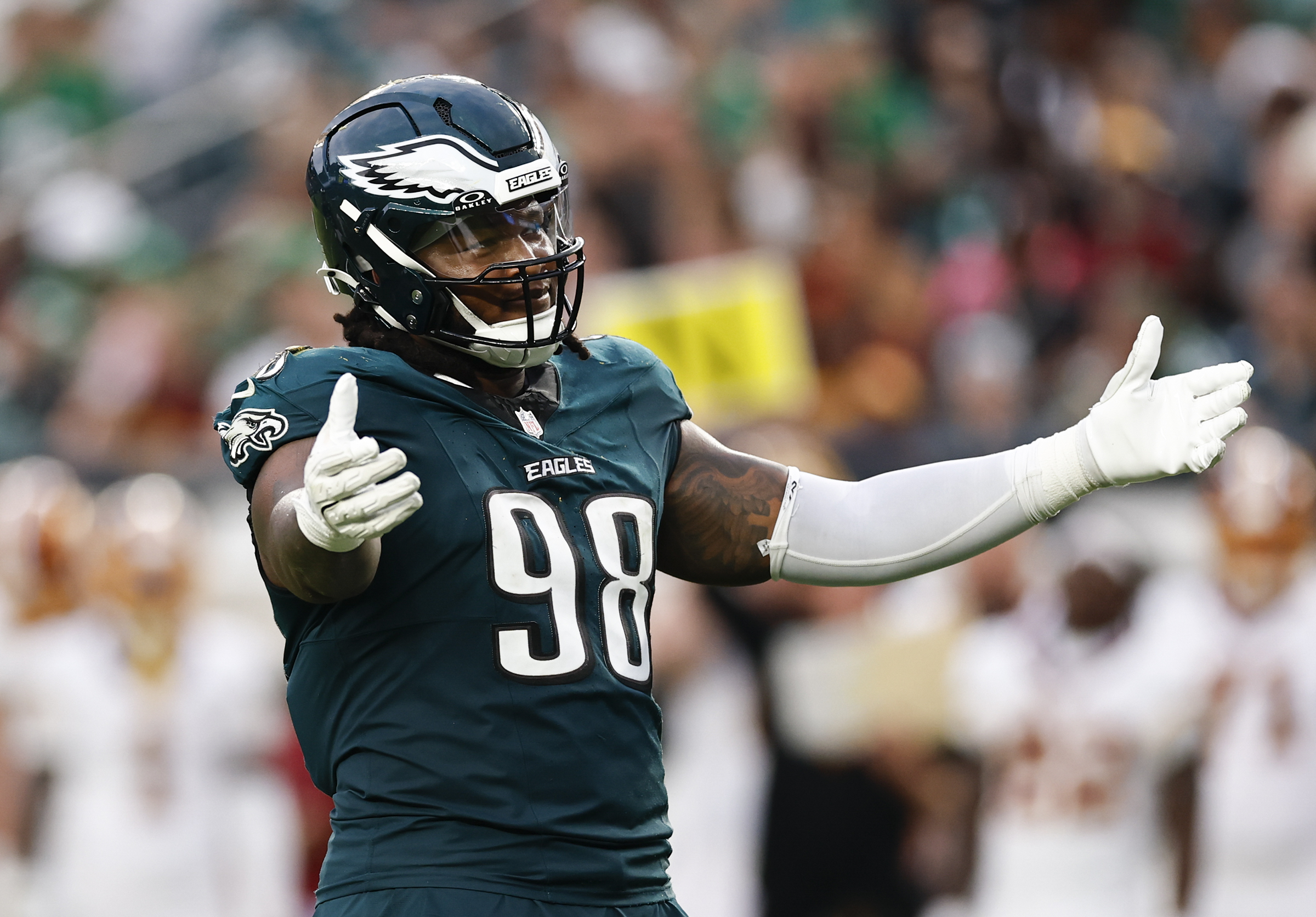 Eagles’ Jalen Carter will be ‘ready to play’ vs. Titans after suffering wrist injury in Week 1