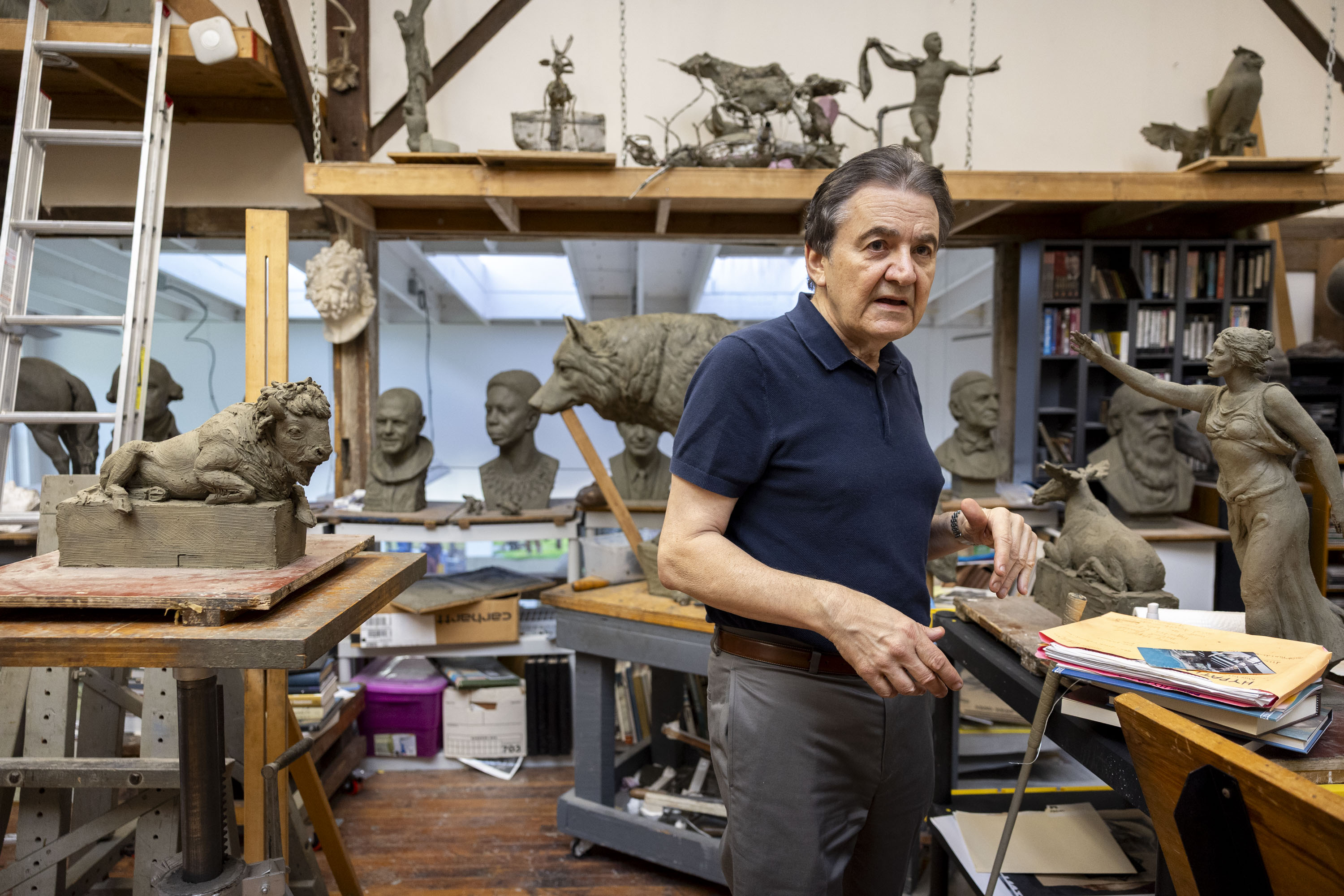 He made one of the greatest pieces of public art in Philly. He also made the Rizzo statue.