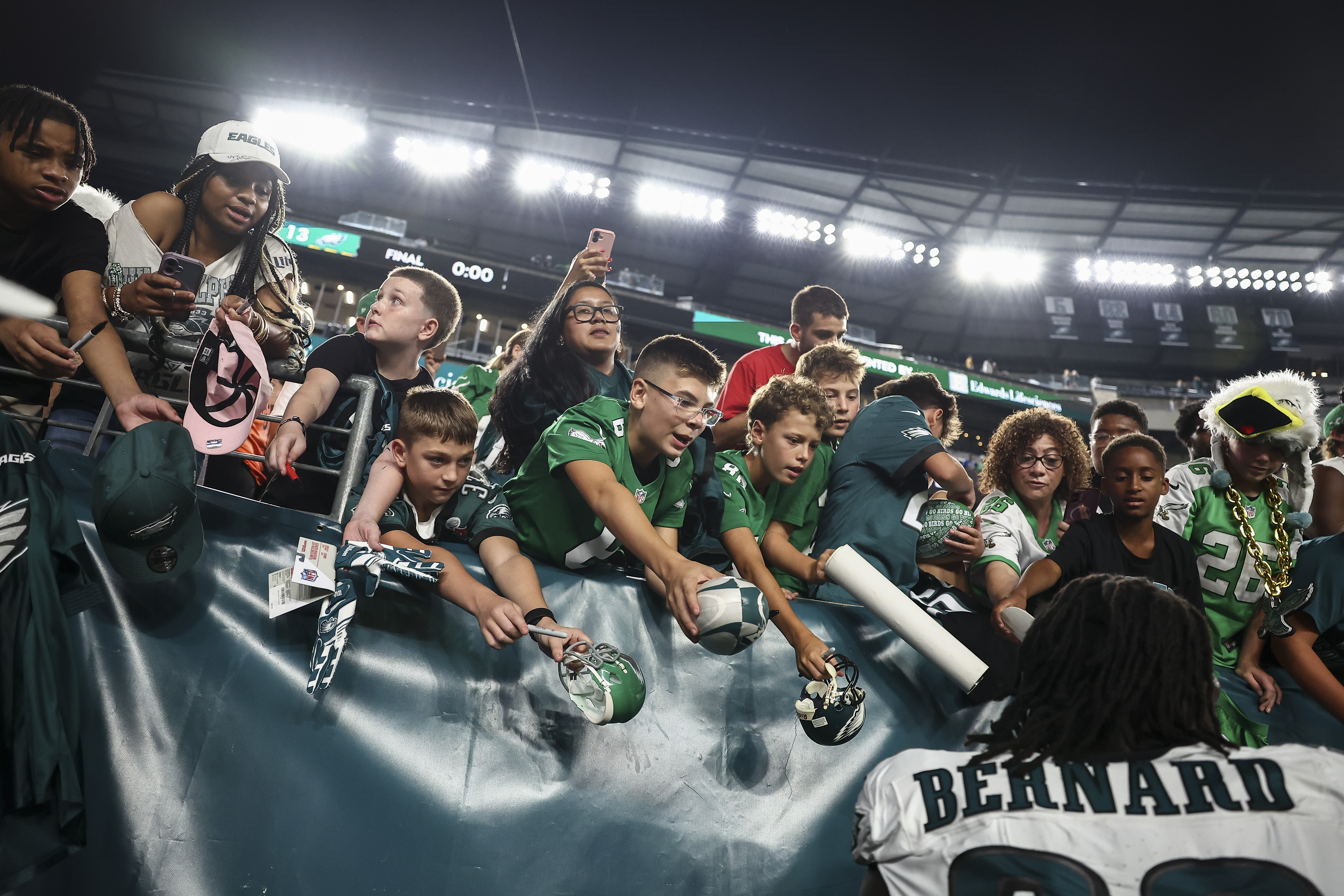 Uar Bernard, Joshua Weru react to landing on Eagles’ practice squad: ‘Philly’s home for us’