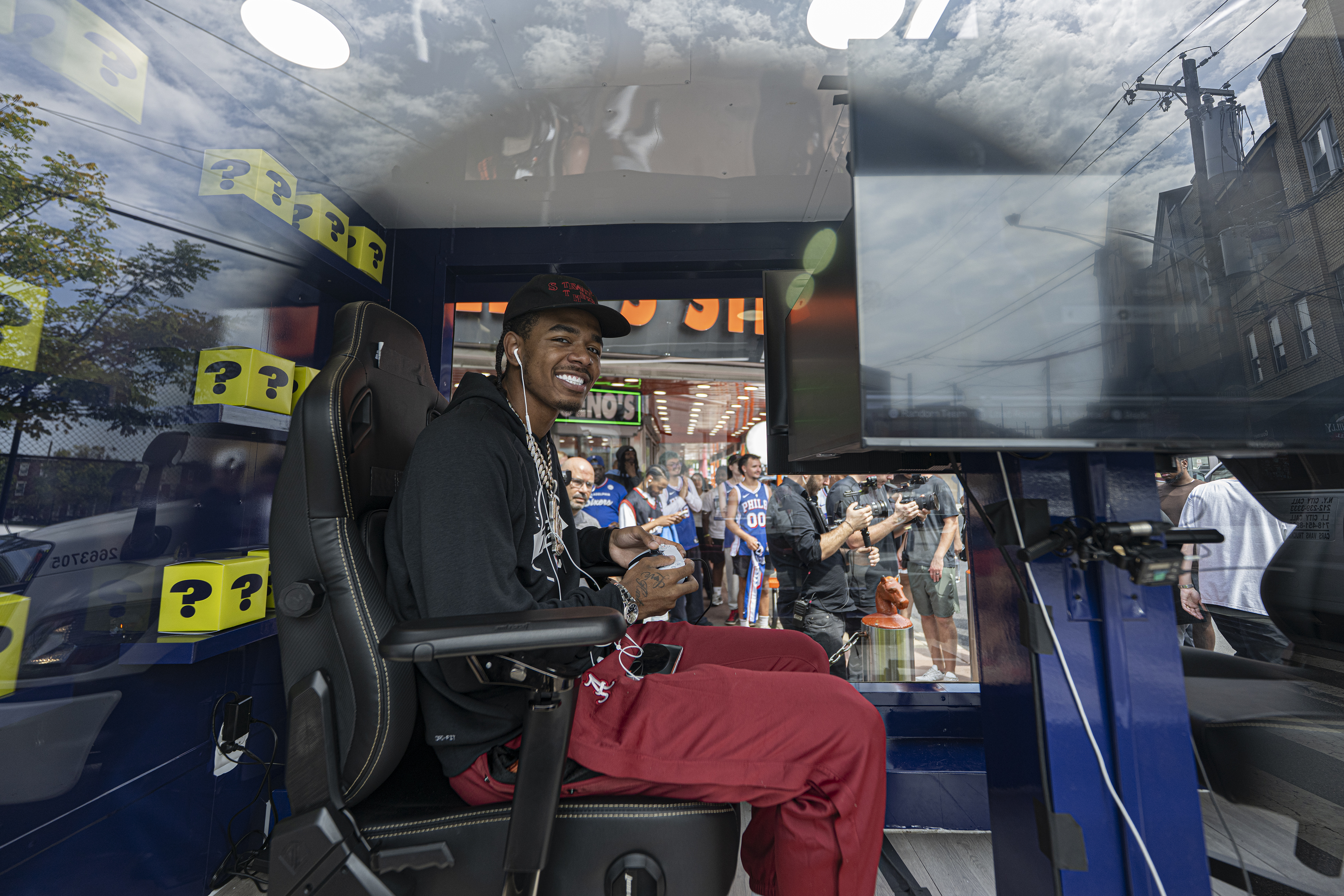 Sixers rookie Labaron Philon Jr. takes on Philly fans in ‘NBA 2K27’ — while locked in a glass truck outside of Geno’s
